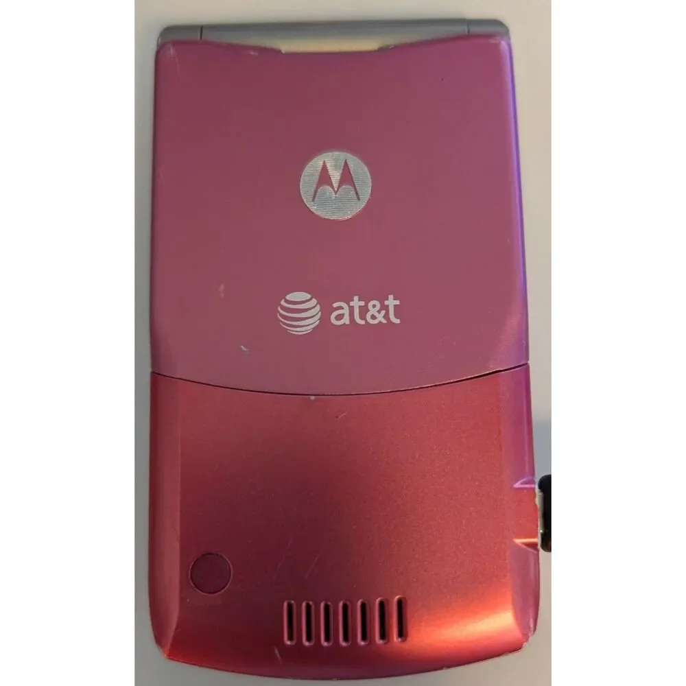 Motorola RAZR V3 Pink – Tested Charging – Phone & Battery Only – Classic Flip